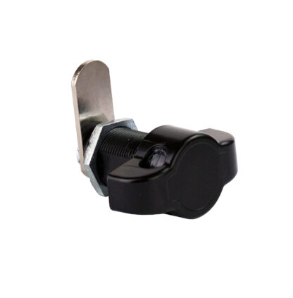 Serrure à pêne tournant pour cadenas, avec fonction poignée, surface : noire, 25 mm (1 »), version : droite, 14.04.587-9. Serrure à pêne tournant pour cadenas, pour casiers, armoire en tôle, armoire à casiers et bien plus encore, par SISO Danemark – Image 6