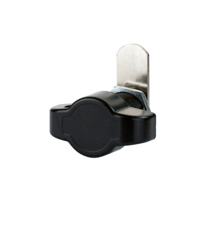 Serrure à pêne tournant pour cadenas, avec fonction poignée, surface : noire, 25 mm (1 »), version : droite, 14.04.587-9. Serrure à pêne tournant pour cadenas, pour casiers, armoire en tôle, armoire à casiers et bien plus encore, par SISO Danemark – Image 8