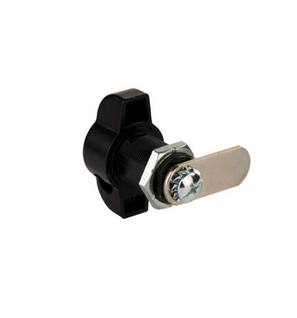 Serrure à pêne tournant pour cadenas, avec fonction poignée, surface : noire, 25 mm (1 »), version : droite, 14.04.587-9. Serrure à pêne tournant pour cadenas, pour casiers, armoire en tôle, armoire à casiers et bien plus encore, par SISO Danemark – Image 9
