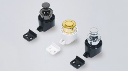 Bouton-pression de haute qualité avec fonction poignée, en alliage de zinc (ZDC), surface : doré, poli brillant, PKL-08/GA et PKLW. Bouton-pression solide pour caravane, yacht et bien plus encore, par Sugatsune / LAMP® (Japon) – Image 4