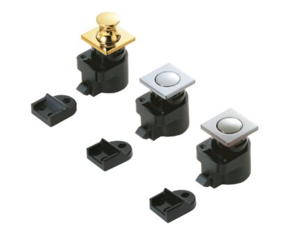 Bouton-pression de haute qualité avec fonction poignée, en alliage de zinc (ZDC), surface : nickelée, satinée mate, finition : carrée, DPL-SQ-SN. Bouton-pression solide pour camping-car, bateau et bien plus encore, par Sugatsune / LAMP® (Japon) – Image 8