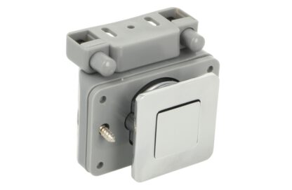 Bouton-pression de haute qualité avec fermeture en douceur et fonction de poignée, en zamak, surface : nickelée, version : carrée, 14.03.065-0. Bouton-pression solide pour caravane, yacht, avion privé et bien plus encore, de SISO Denmark – Image 8
