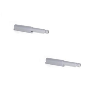 2 pièces loquet à pression élégant, surface : gris, 62 mm (2-7/16"), version : magnétique, 2033921. Fermeture à pression robuste pour portes de meubles, portes d’armoires, volets et bien plus encore, par EMUCA
