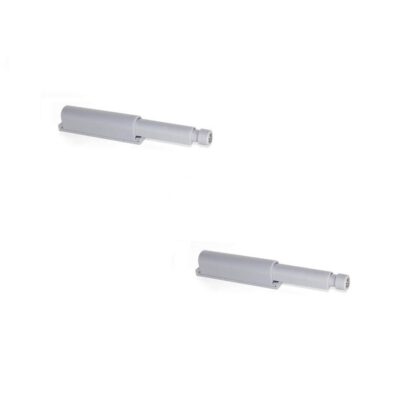 2 pièces loquet à pression élégant, surface : gris, 62 mm (2-7/16"), version : magnétique, 2033921. Fermeture à pression robuste pour portes de meubles, portes d’armoires, volets et bien plus encore, par EMUCA
