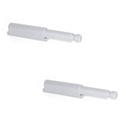 2 pièces loquet à pression élégant, surface : gris, 62 mm (2-7/16"), version : non magnétique, 2033821. Fermeture à pression robuste pour portes de meubles, portes d’armoires, volets et bien plus encore, par EMUCA