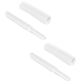 2 pièces Elégant Snap Catcher avec boîtier de montage, surface : blanc, version : non magnétique, 1900215. Ouvre-porte stable à ouverture par pression pour portes de meubles, portes d’armoires, volets et bien plus encore, par EMUCA