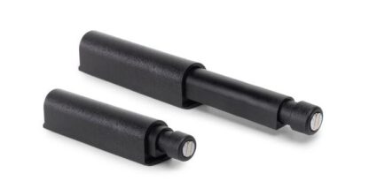 2 pièces loquet à pression élégant, surface : noir, 62 mm (2-7/16"), version : magnétique, 2033917. Fermeture stable par pression pour portes de meubles, portes d’armoires, volets et bien plus encore, par EMUCA – Image 5