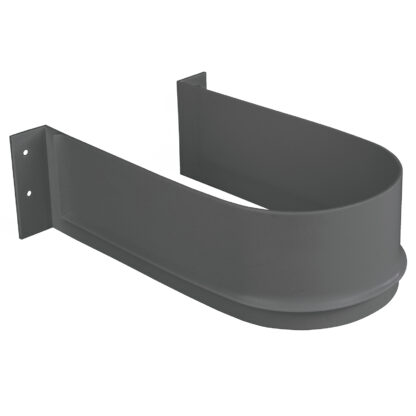 Découpe de siphon incurvée, en plastique, surface : gris anthracite, protection de siphon 3044423. pour meuble sous-vasque, meuble de cuisine, meuble de salle de bain, siphon, drain et bien plus encore, par EMUCA