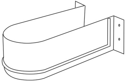 Découpe de siphon incurvée, en plastique, surface : gris anthracite, protection de siphon 3044423. pour meuble sous-vasque, meuble de cuisine, meuble de salle de bain, siphon, drain et bien plus encore, par EMUCA – Image 4