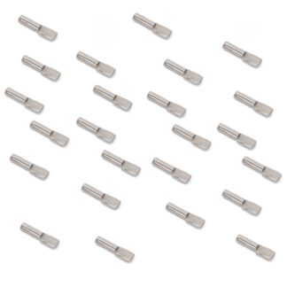 20 pièces de supports d « étagères seaux de haute qualité, en acier, surface : nickelé, 8049707. supports d » étagères pour rangée de trous, étagères, étagères, étagères d’armoires, étagères et bien plus encore, d’EMUCA