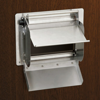 Chute à déchets de haute qualité, en acier inoxydable, 241 mm (9,5 »), AZ-SLP230. Déflecteur en acier inoxydable, pour les trappes à ordures Sugatsune, AZ-GD230, AZ-GD231, AZ-HD230, AZ-ND230 et bien d’autres, par Sugatsune / LAMP® (Japon) – Image 4