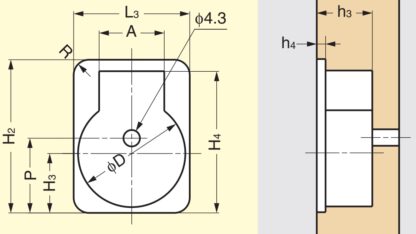 Poignée pliante en forme d’anneau en laiton, finition: bronze blanc, satiné mat, 30,5 mm (1.3 ») 587-40WB. Poignée annulaire 587-40WB pour camping-car, bateau, trappe d’inspection, porte d’inspection, par Sugatsune / LAMP® (Japon) – Image 3