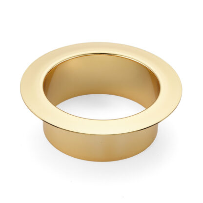 Poubelle ronde de haute qualité, en acier inoxydable, surface : plaqué or 24 carats, 112 mm (4,5 »), AN-DH008-GP (AN-DH001-GP). Litière de déchets en acier inoxydable, pour la restauration système, l’aménagement de magasins, le salon de beauté et bie