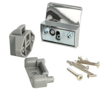 Serrure à pression robuste avec poignée de levage, en zamak, surface : chromée, version : carrée, 14.03.075-0. Poignée de levage avec serrure autobloquante et fermeture amortie pour caravanes, yachts et bien plus encore, de SISO Denmark – Image 3