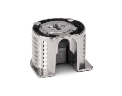 20 pièces de raccord excentrique stable ⌀20 mm avec bride et gaine extérieure à griffes pour une épaisseur de plaque de 19 mm (3/4"), en Zamak, 8070907. Connecteur excentrique robuste pour le raccordement de meubles et bien plus encore, par EMUCA – Image 4